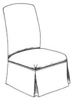 HF-204 - Arch Top Side Chair, Skirt