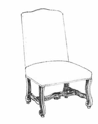 HF-209 - Knurl Foot Side Chair