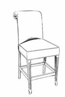 HF-242 - Roll Back Bar Stool