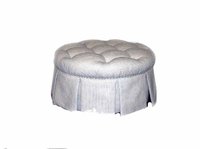 HF-460 - Round Skirted Ottoman