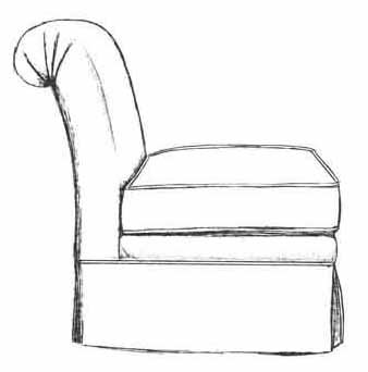 HF-207 - Roll Back Chair, Loose