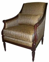 HF-114 - Louis XVI Scroll Bk. Bergere