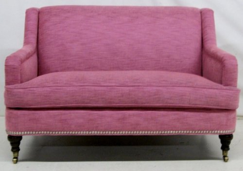 Custom Pink Loveseat