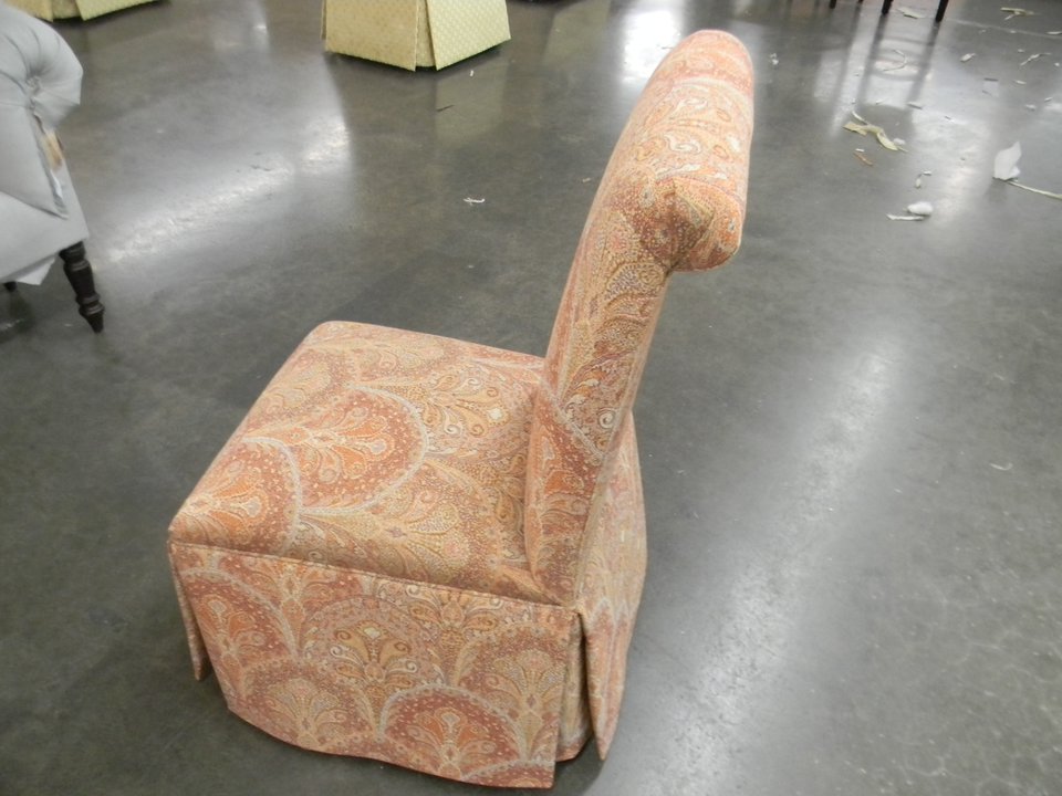 HF-203 - Roll Back Side Chair, Skirt