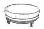 HF-478 - Round Ottoman