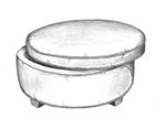 HF-482 - Storage Ottoman