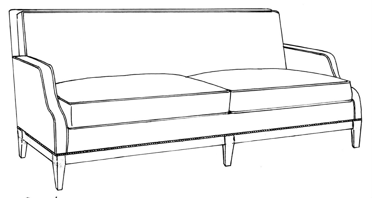 HF-2700 - Inset Tightback Sofa