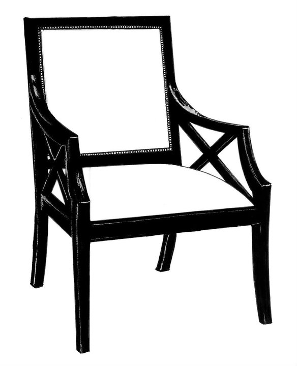 HF-444 - X Arm Chair