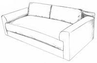 HF-2140 - Key Arm Sofa