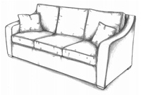 HF-3600 SF - Sofa Curved Track Arm