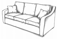 HF-3600 LS - Loveseat Curved Track Arm