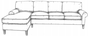 HF-5050 RAF/LAF Chair - Roll Arm Taper