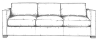 HF-6000 SF, Sofa - Low Profile Track Arm